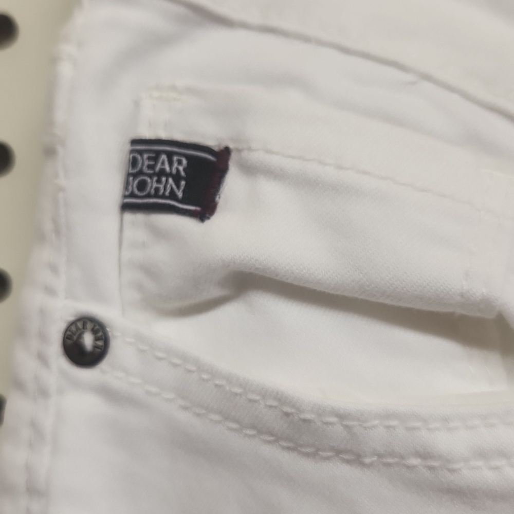 Dear John women's size 26 white skinny pants EUC - Picture 3 of 6